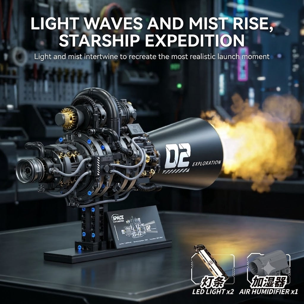 Starship Quantum Core Engine Building Set