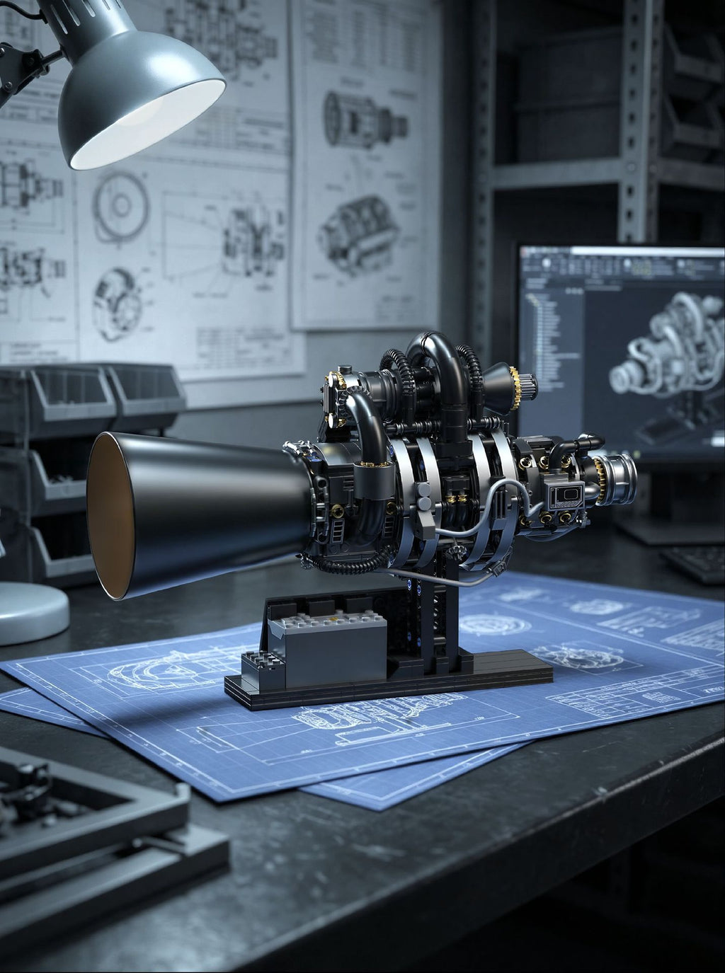 Starship Quantum Core Engine Building Set